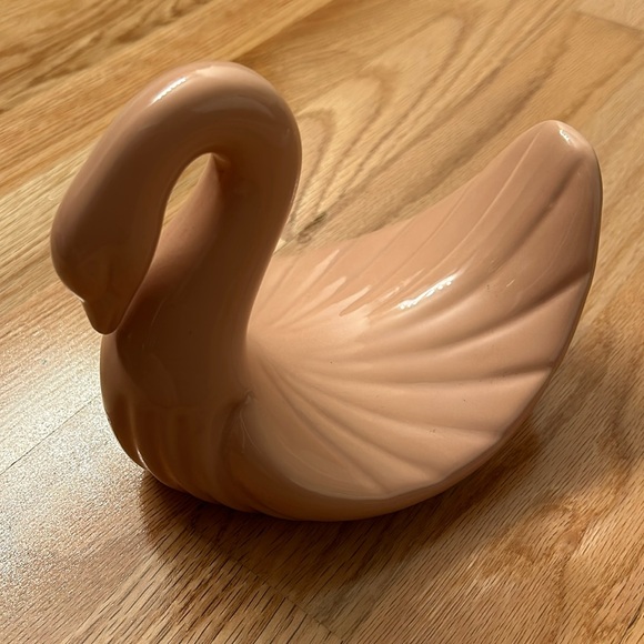 Vintage pink swan ceramic - Picture 2 of 5